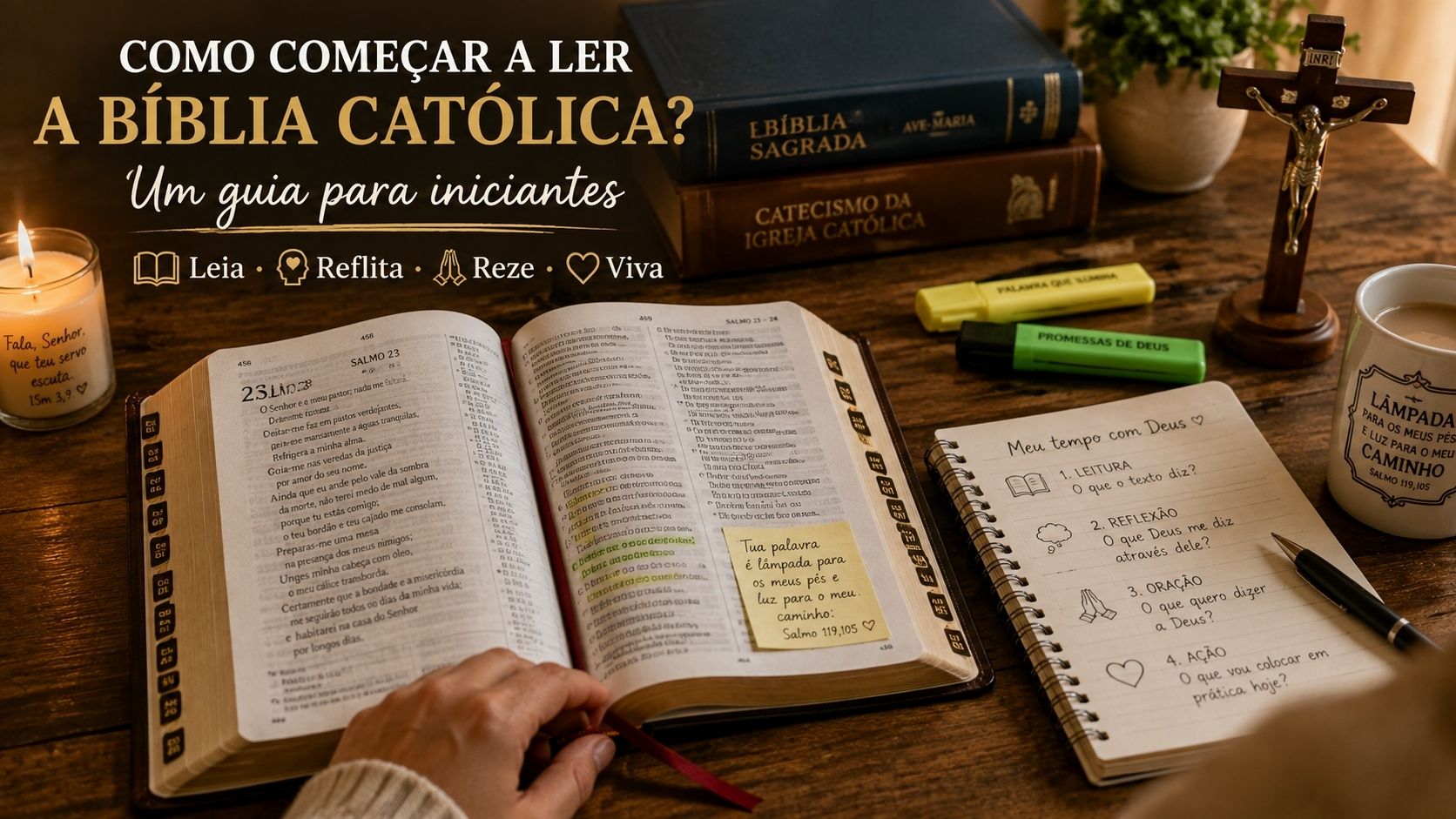 Imagem do artigo Como começar a ler a Bíblia Católica? Um guia para iniciantes