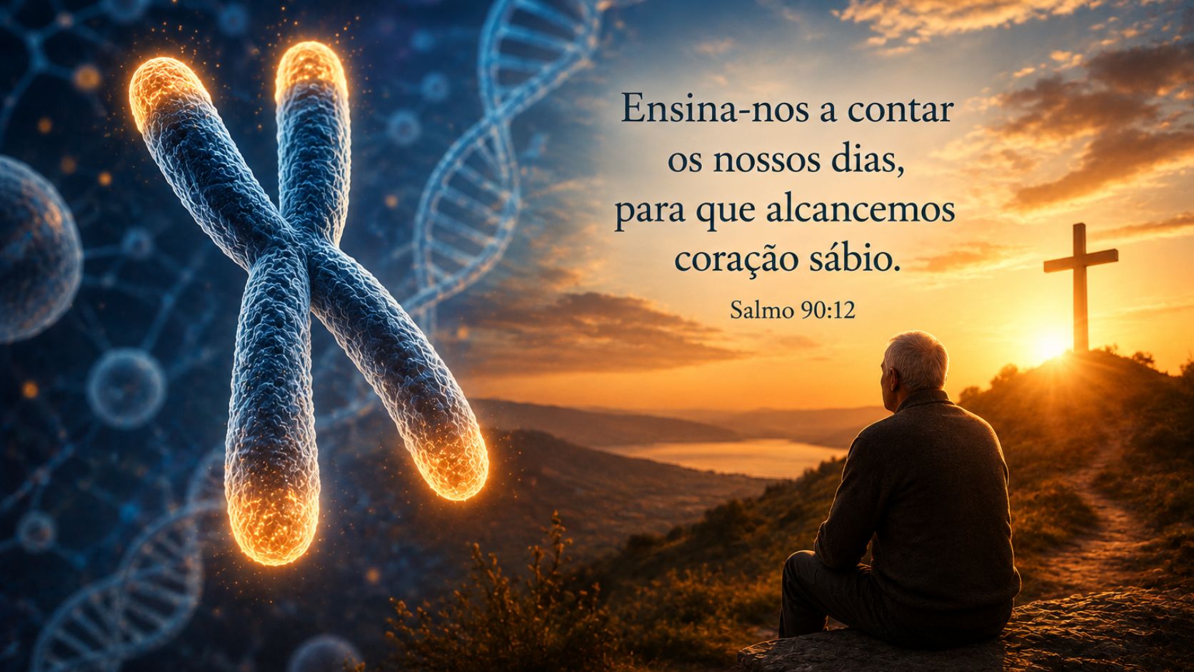 Imagem do artigo Telômeros: existe um relógio dentro das nossas células? Uma reflexão cristã sobre envelhecimento e eternidade
